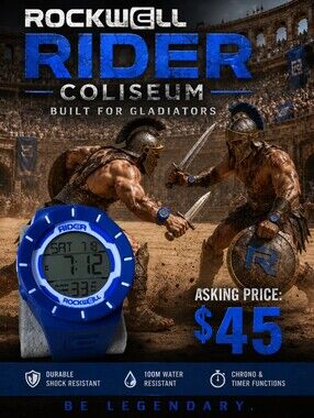 Rockwell Rider Coliseum Blue Digital Sports Smartwatch
